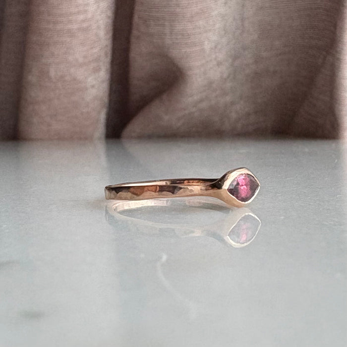 Deep Rose Marquise Ring