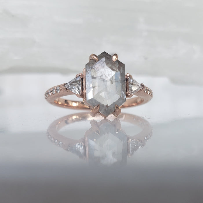 Shield Diamond Ring