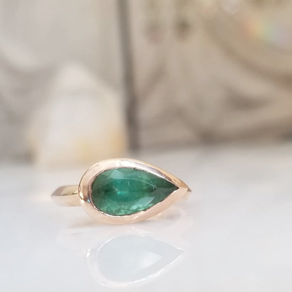 Paraiba Tourmaline Rose Gold Ring