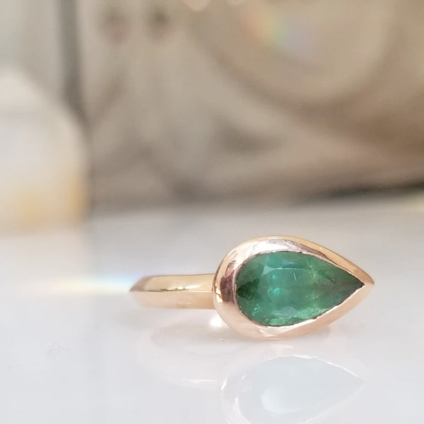 Paraiba Tourmaline Rose Gold Ring